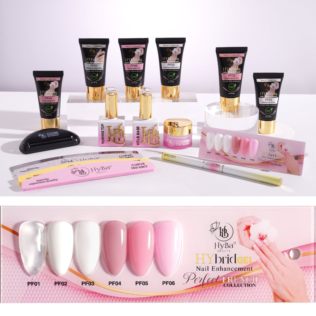 #1 PERFECT FRENCH Starter Kit -HyGEL® Hybrid Gel Nail System