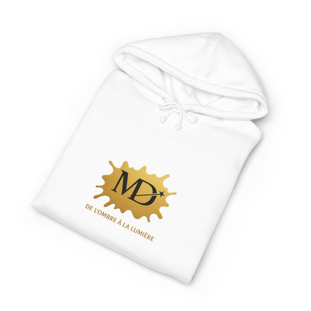 Logo Crewneck Hoodie — MD Splash Design with "MD" Emblem