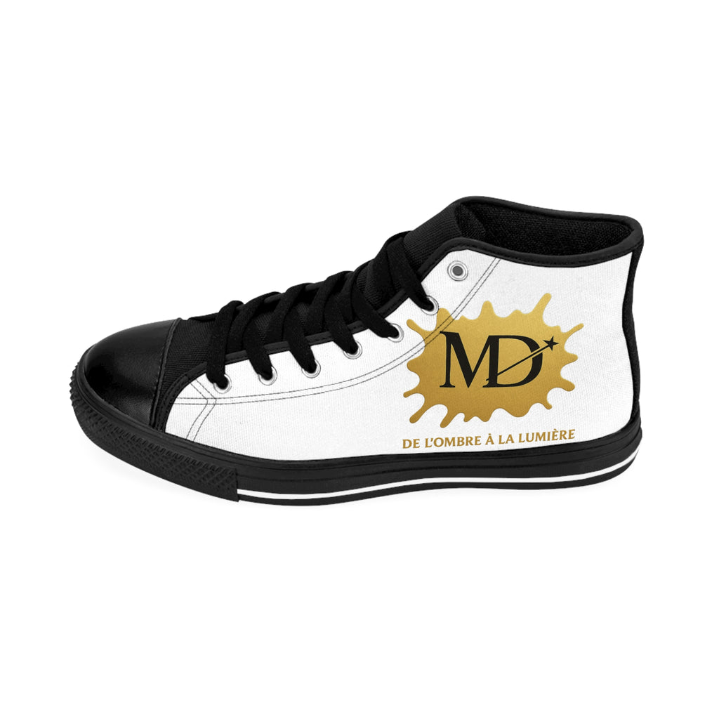 Classic High-Top Sneakers — MD Logo Casual Shoes