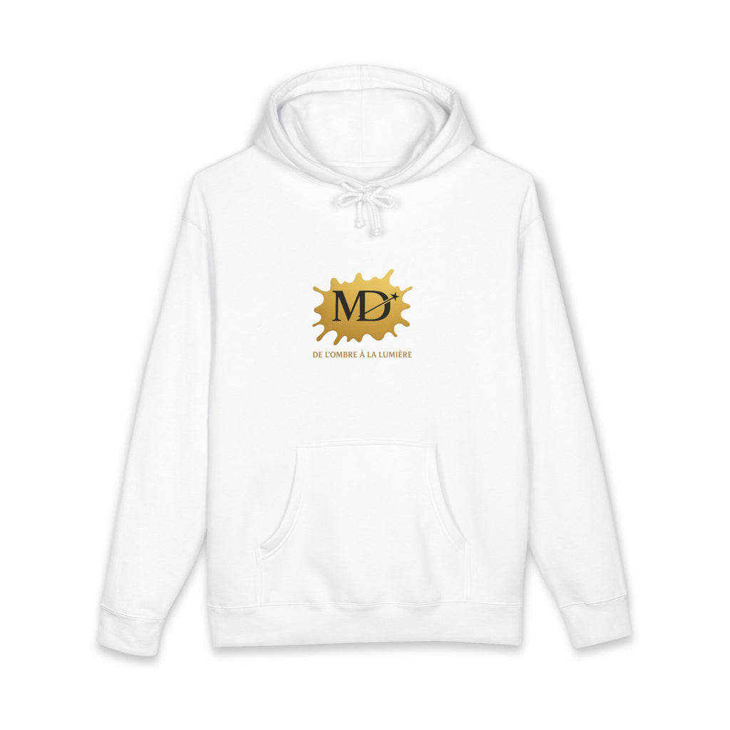 Logo Crewneck Hoodie — MD Splash Design with "MD" Emblem