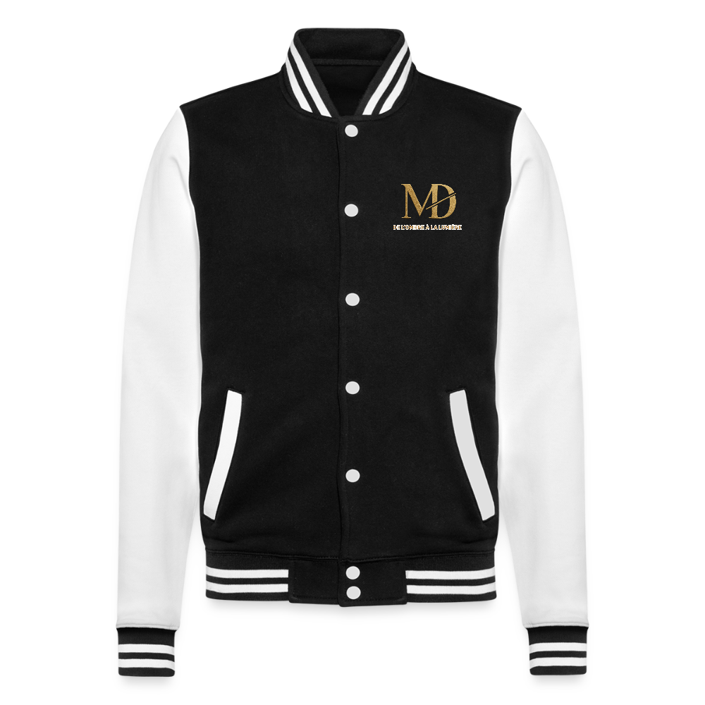 College Sweat Jacket - black/white
