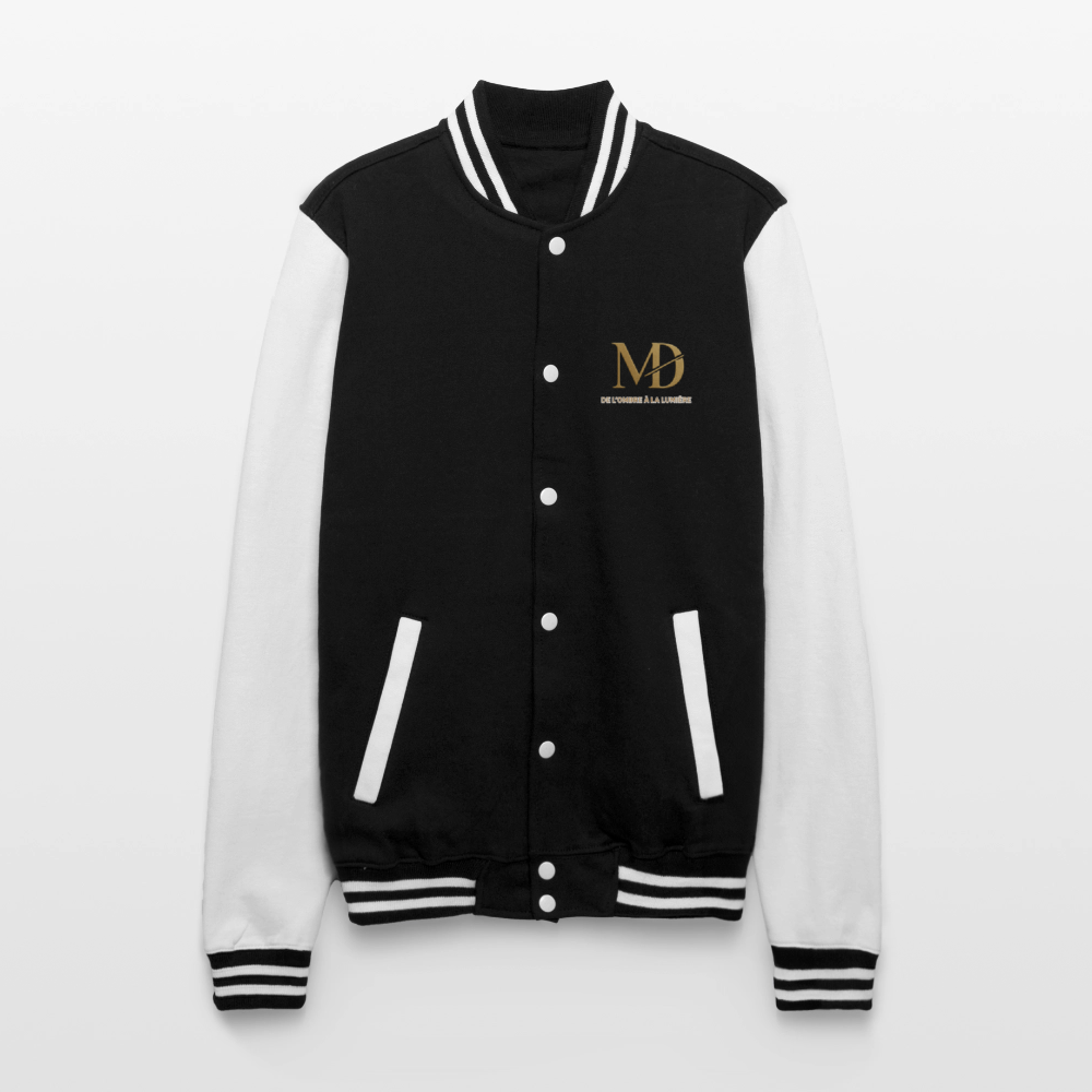 College Sweat Jacket - black/white
