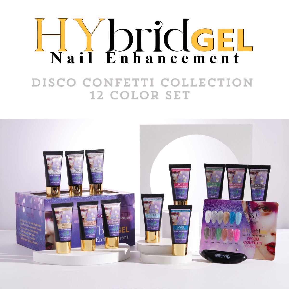 #5 DISCO CONFETTI Box Set - HyGEL® Hybrid Gel Nail System