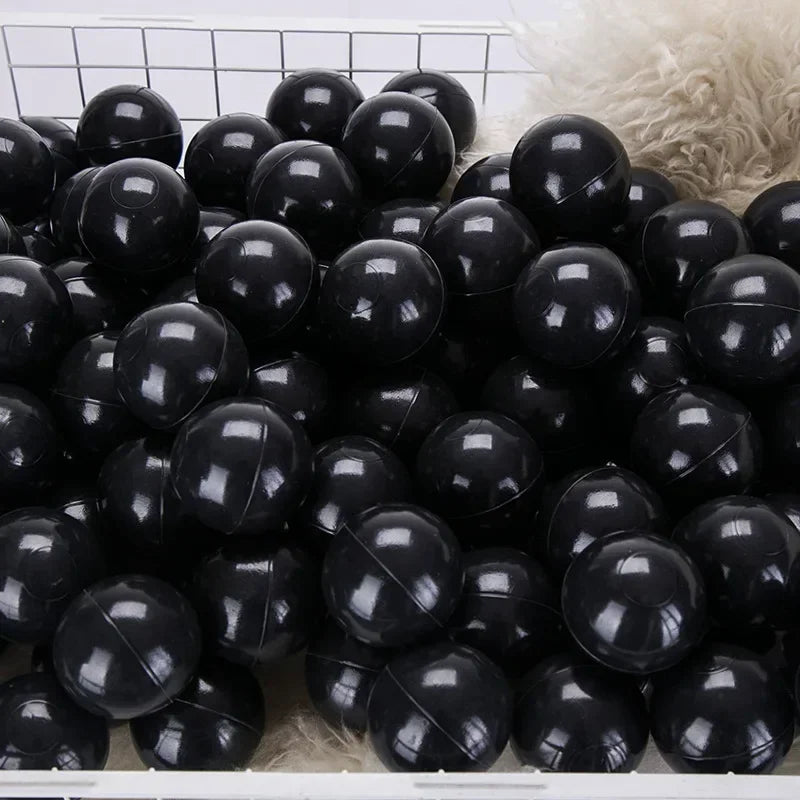 50Pcs Colors Baby Plastic Balls Water Pool Ocean Wave Ball Kids Swim Pit With Basketball Hoop Play House Outdoor Tents Toy Props