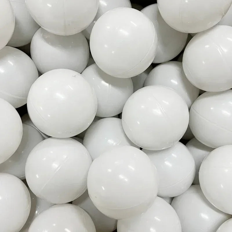 50Pcs Colors Baby Plastic Balls Water Pool Ocean Wave Ball Kids Swim Pit With Basketball Hoop Play House Outdoor Tents Toy Props