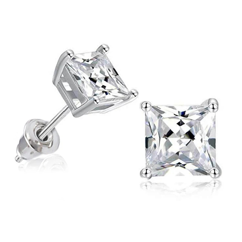 CAOSHI Simple Shiny Oval-shaped CZ Earrings for Female Graceful Lady Versatile Accessories Classical Elegance Women's Jewelry
