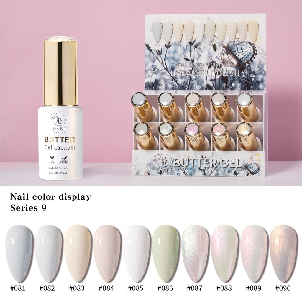BUTTER Gel Polish SERIES 9  (Colors #081-#090)